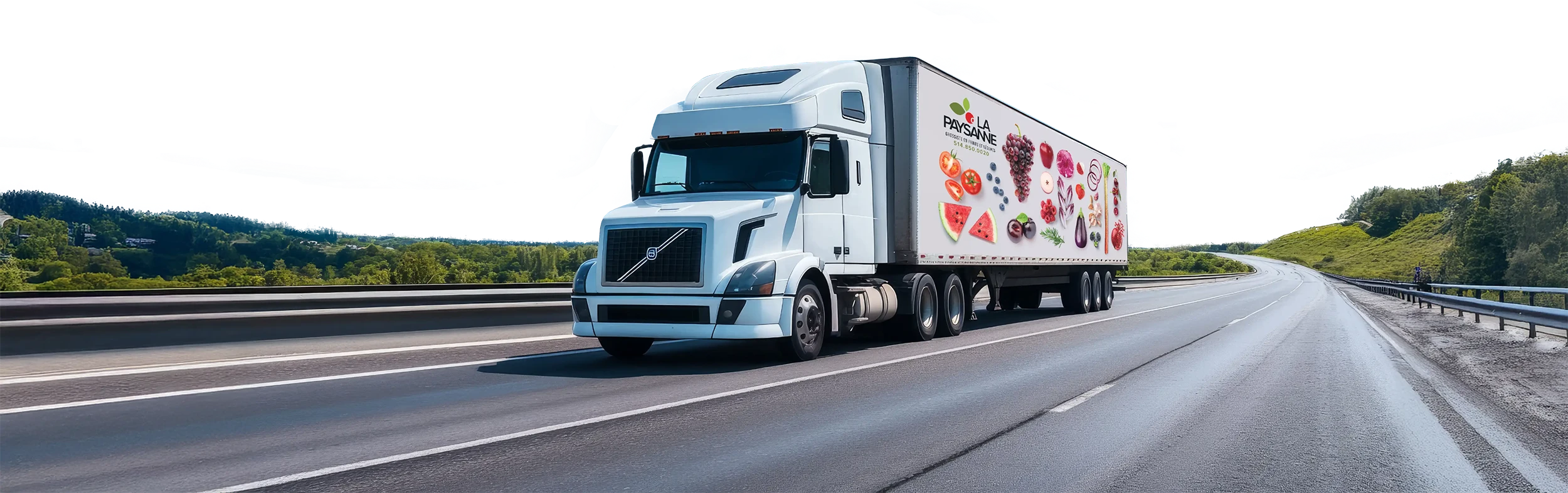 Camion de livraison La Paysanne